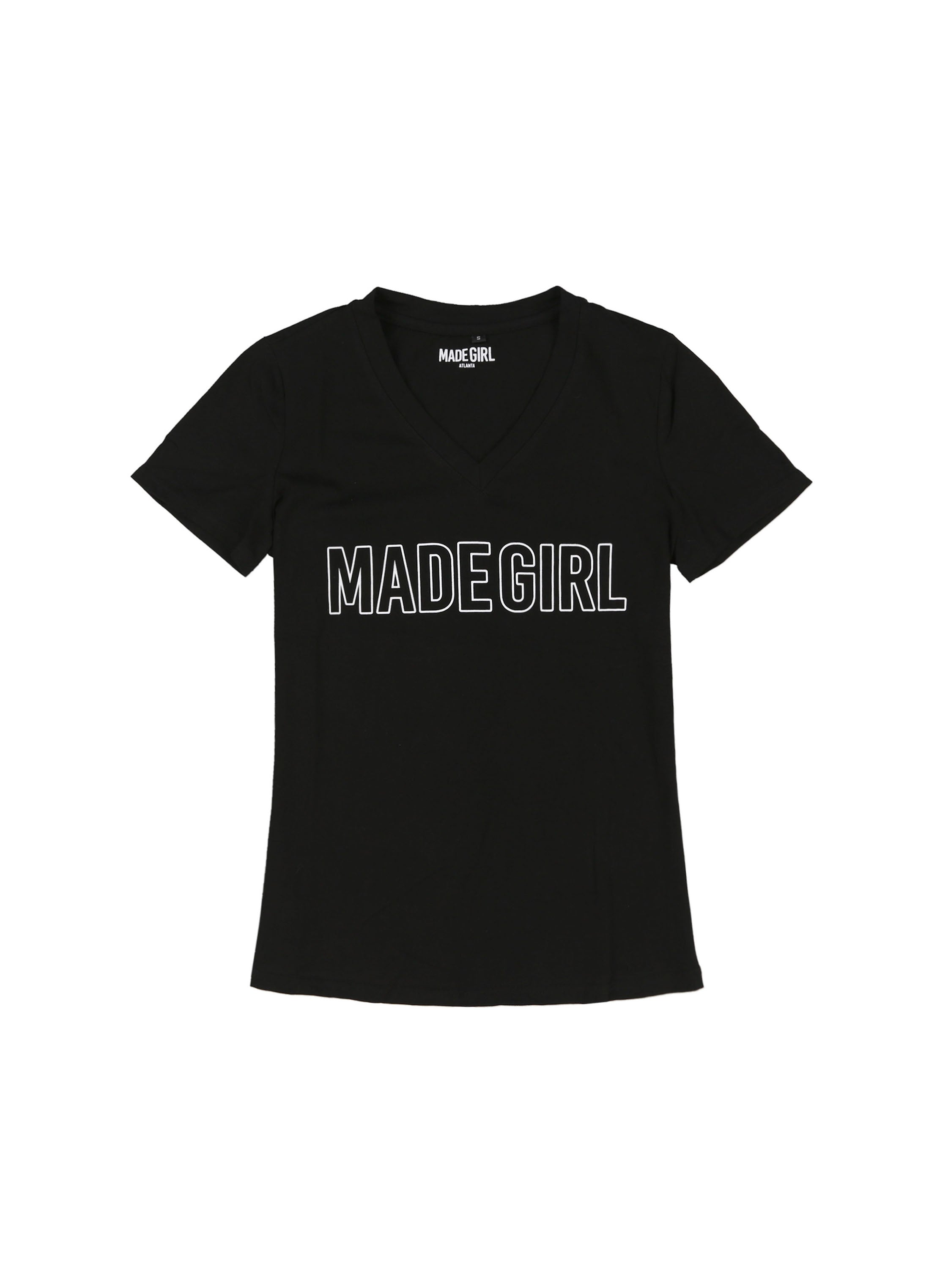 *** CLASSIC COLLECTION**PREMIUM 100% PIMA COTTON - MADE GIRL SIGNATURE TEE - BLACK