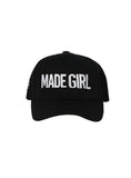 ***CLASSIC COLLECTION***MADE GIRL SIGNATURE LOGO CAP - BLACK
