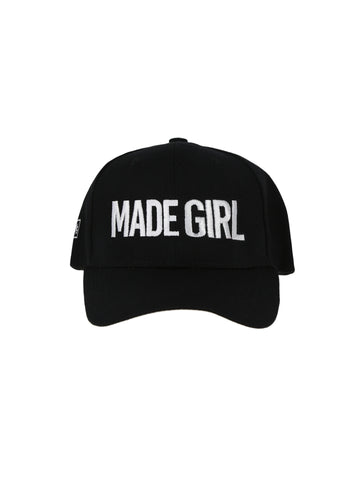 ***CLASSIC COLLECTION***MADE GIRL SIGNATURE LOGO CAP - BLACK
