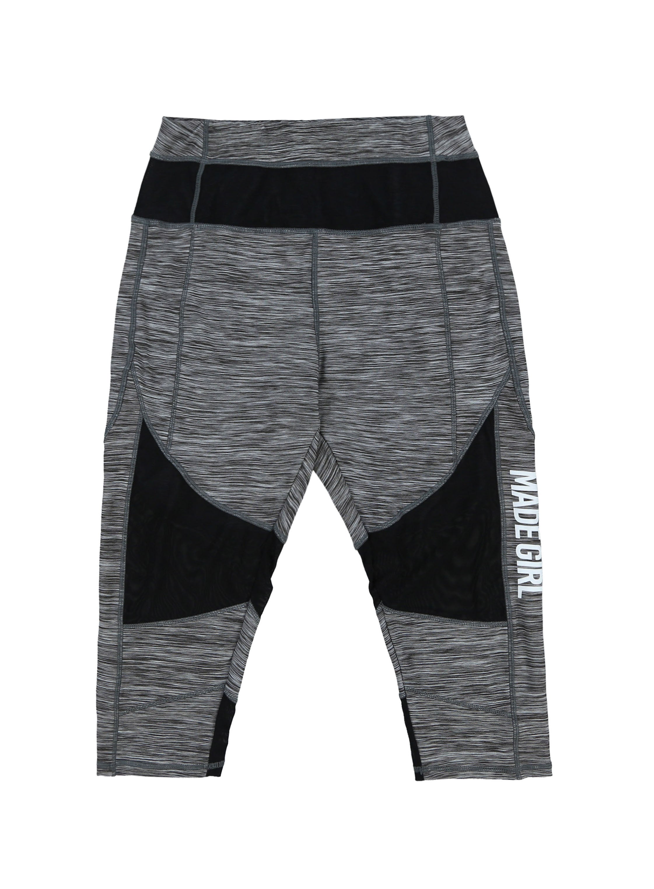 **CLASSIC COLLECTION*** MADE GIRL SIGNATURE TRAINING CAPRI LEGGINGS - GREY