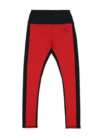 ***CLASSIC COLLECTION*** SIGNATURE RED & BLACK TWO-TONE LEGGINGS