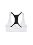 **CLASSIC COLLECTION **MADE GIRL SIGNATURE LOGO PERFORMANCE SPORTS BRA - WHITE