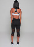*** CLASSIC COLLECTION **MADE GIRL SIGNATURE TRAINING CAPRI LEGGINGS - BLACK