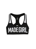 ***CLASSIC COLLECTION****MADE GIRL SIGNATURE PERFORMANCE SPORTS BRA - BLACK