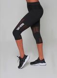 *** CLASSIC COLLECTION **MADE GIRL SIGNATURE TRAINING CAPRI LEGGINGS - BLACK