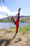 ***CLASSIC COLLECTION*** SIGNATURE RED & BLACK TWO-TONE LEGGINGS