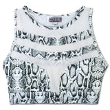 ***ELITE COLLECTION*** Snakeskin-Patterned Sports Bra
