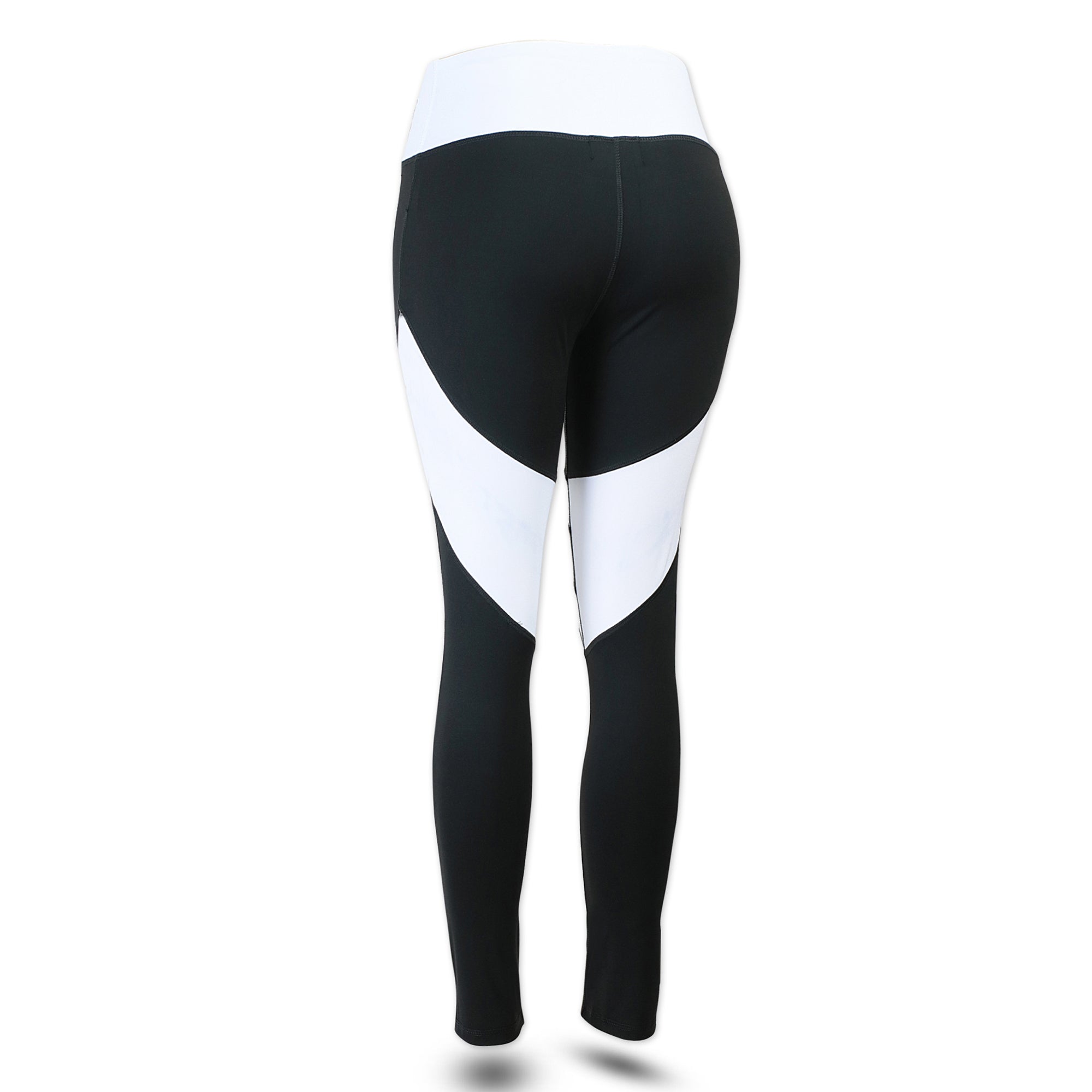 *** ELITE COLLECTION***Plus Size - High-Performance Black and White leggings, with Mesh insert